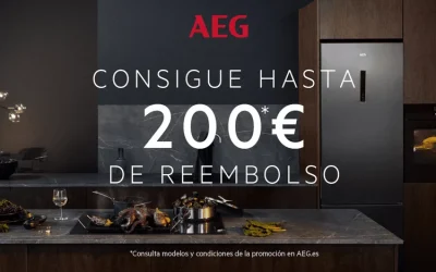 HASTA 200€ DE REEMBOLSO en tu nueva secadora o lavasecadora AEG