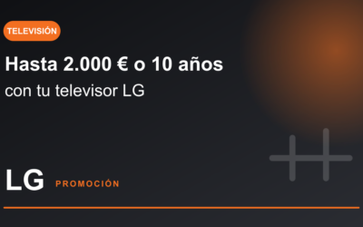 Hasta 2.000 € o 10 años de garantía con tu TV LG