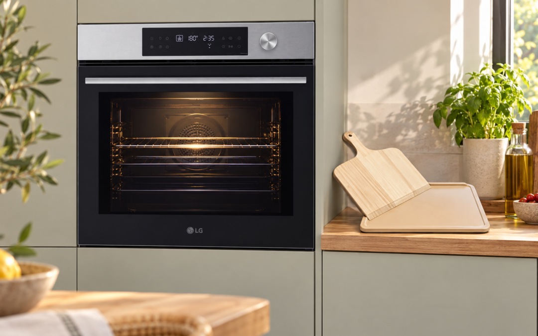 Horno LG con kit Pizza Pro en una cocina