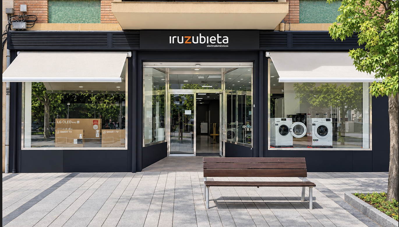 Fachada de Electrodomésticos Iruzubieta en Paseo Mercadal 43, Calahorra