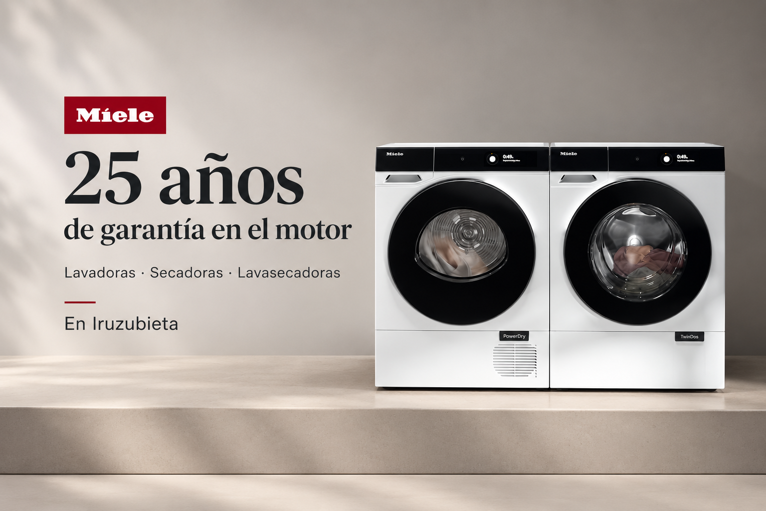 Miele: 25 años de garantía del motor