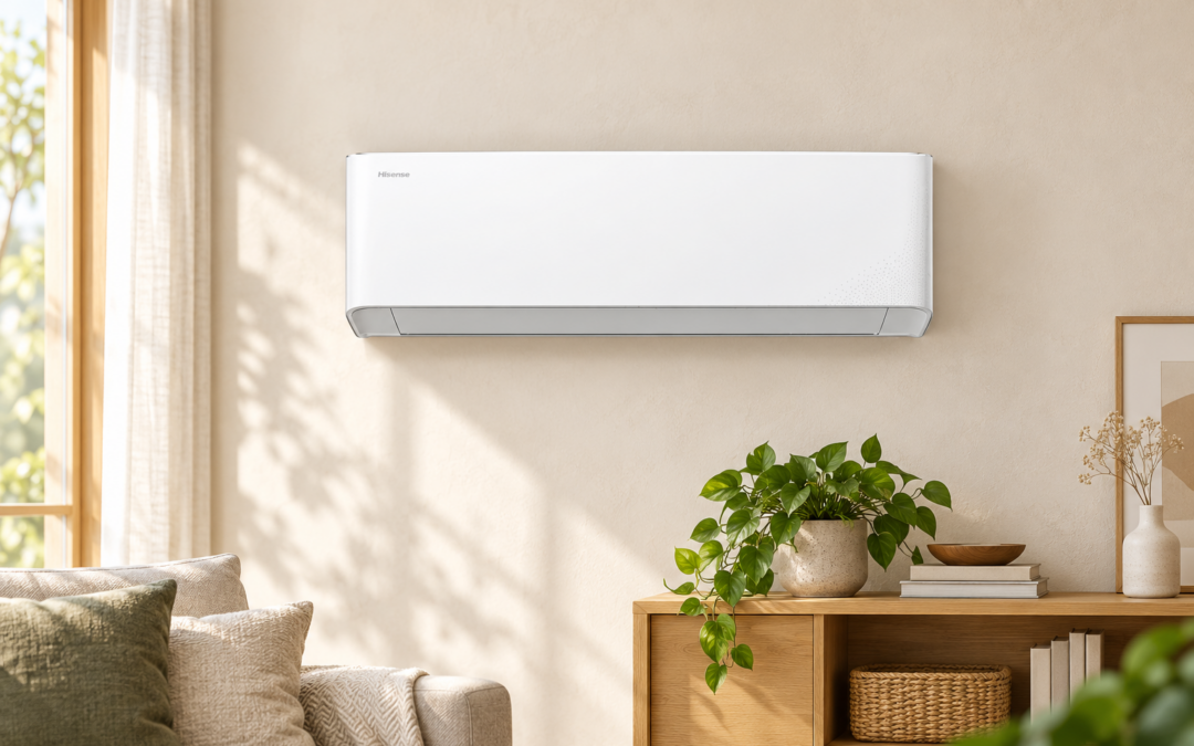 Aire acondicionado Hisense en un salón luminoso